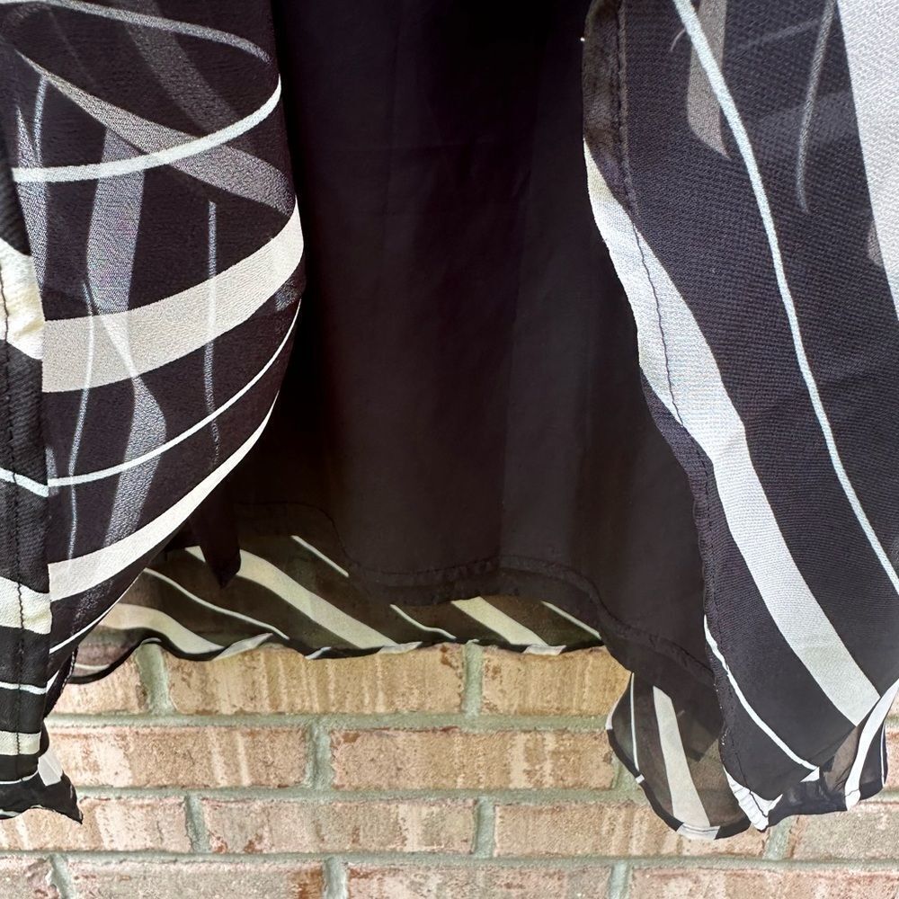 NWT Ann Taylor Striped Black and White Women's Skirt - Picture 5 of 7